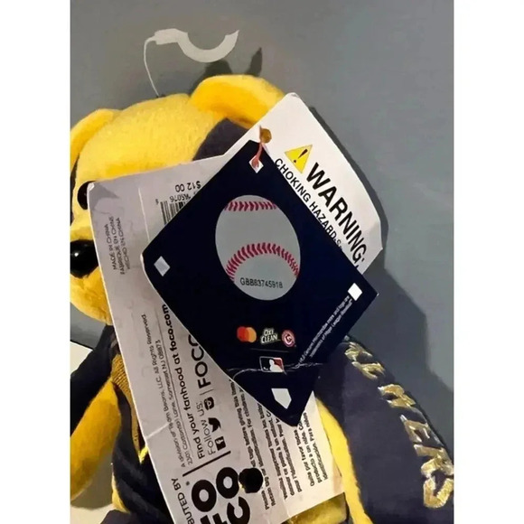 NWT Milwaukee Brewers Plush Bear - Hard to Find - Picture 3 of 8